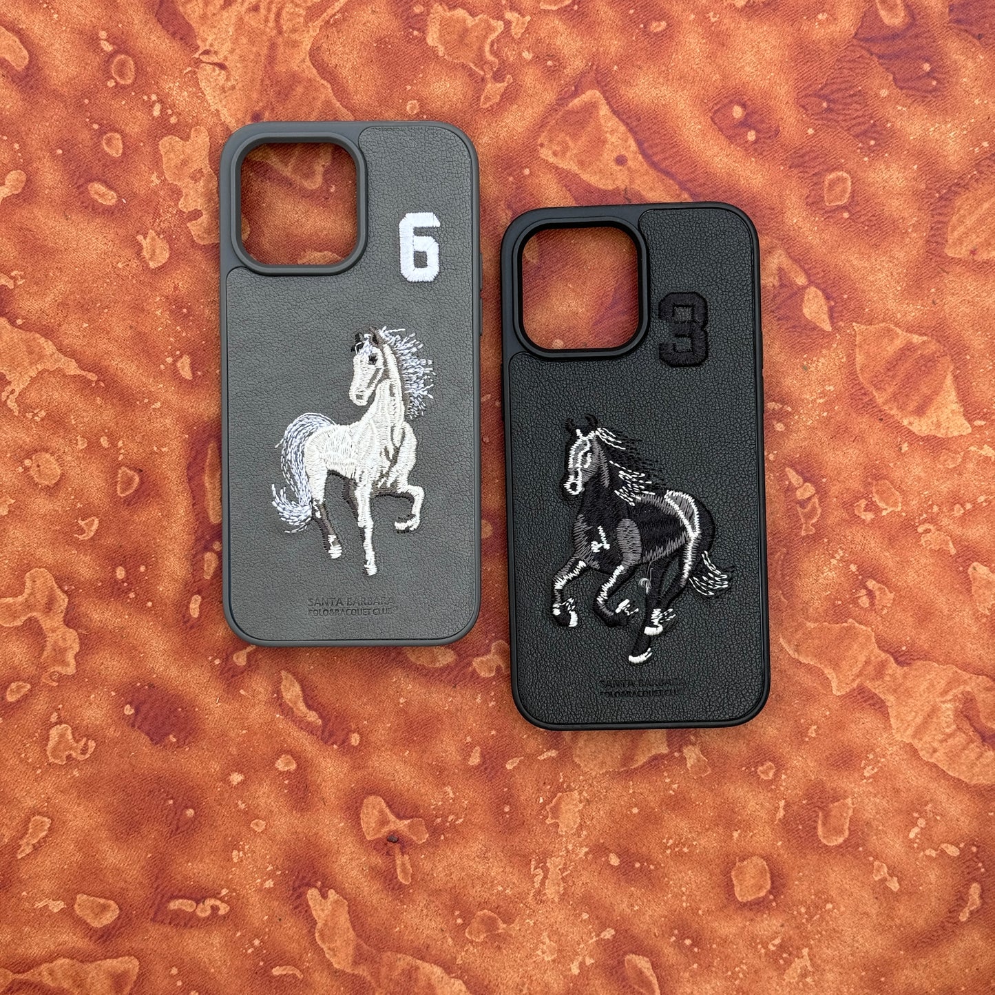Leather Polo Horse Case for iPhone